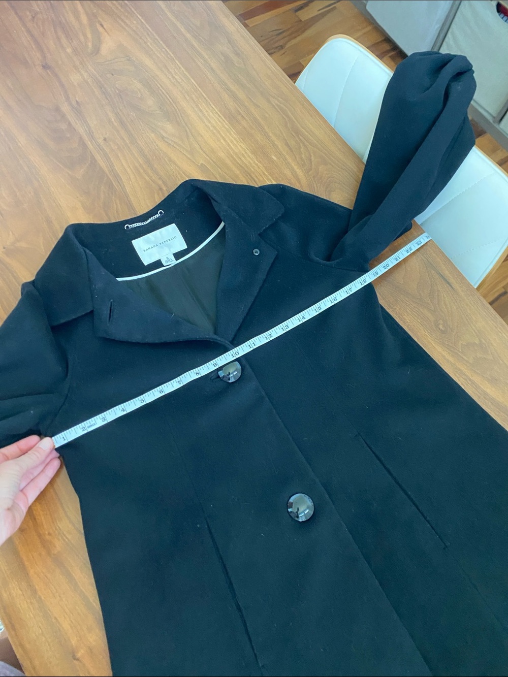 Banana Republic Wool Blend Coat Size Small - Picture 8 of 9